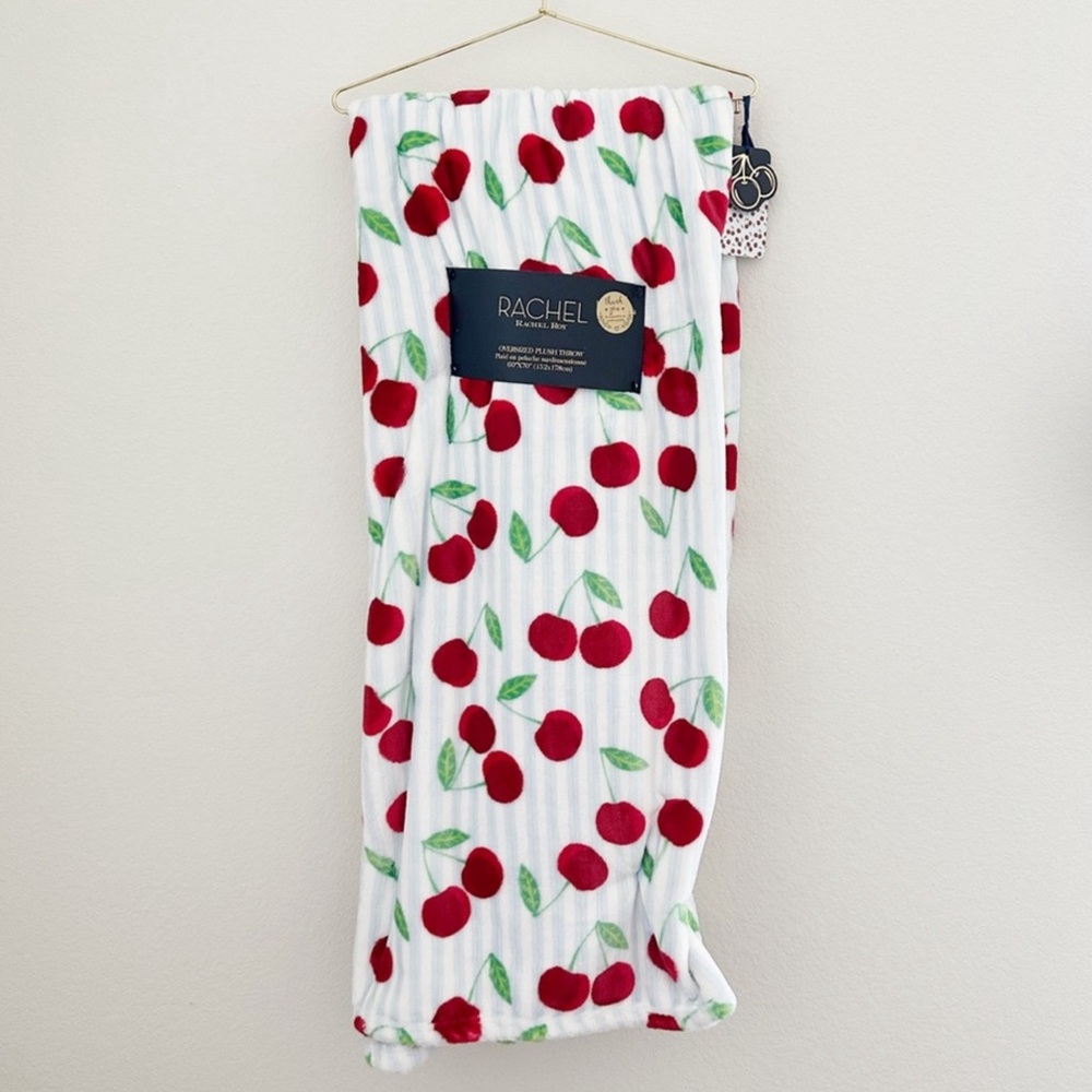 Rachel Roy Cherry Oversized Plush Throw